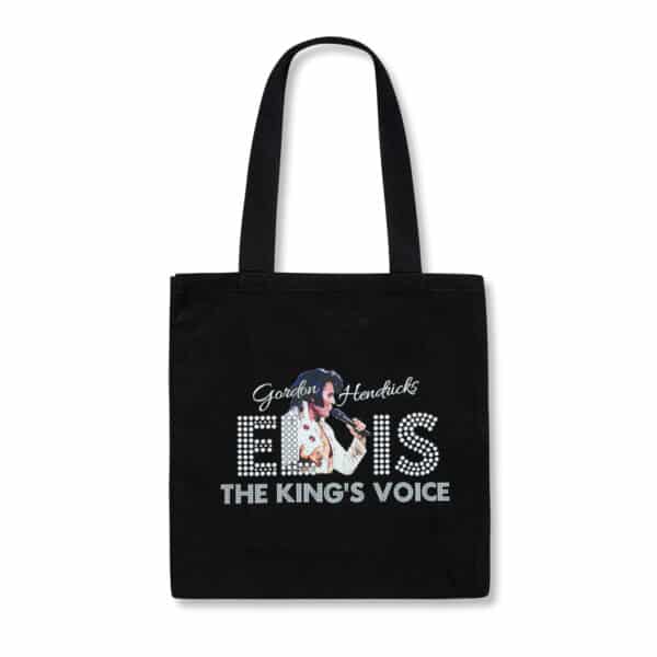 Everyday Square Canvas Shopper Tote Bag (Black)- The King's Voice
