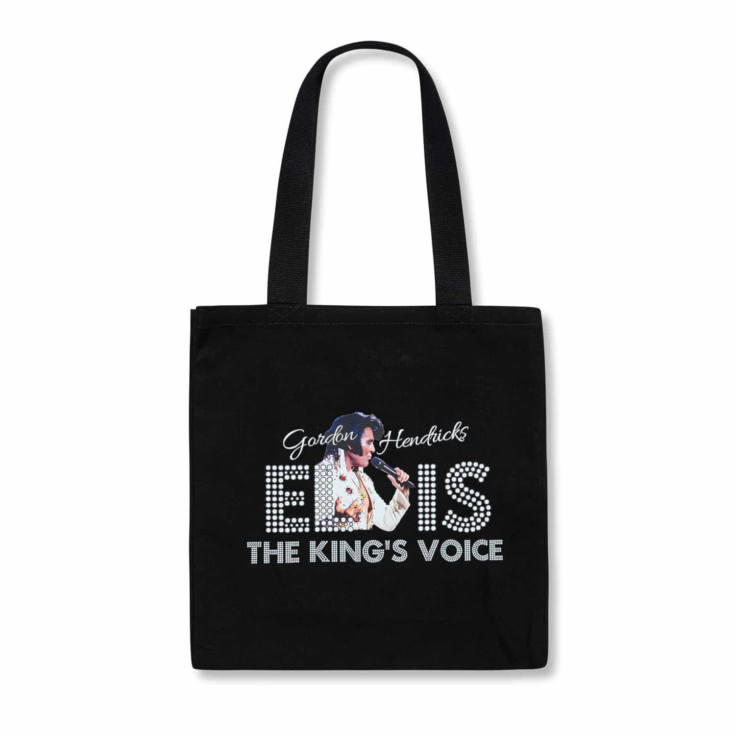 Everyday Square Canvas Shopper Tote Bag (Black)- The King's Voice